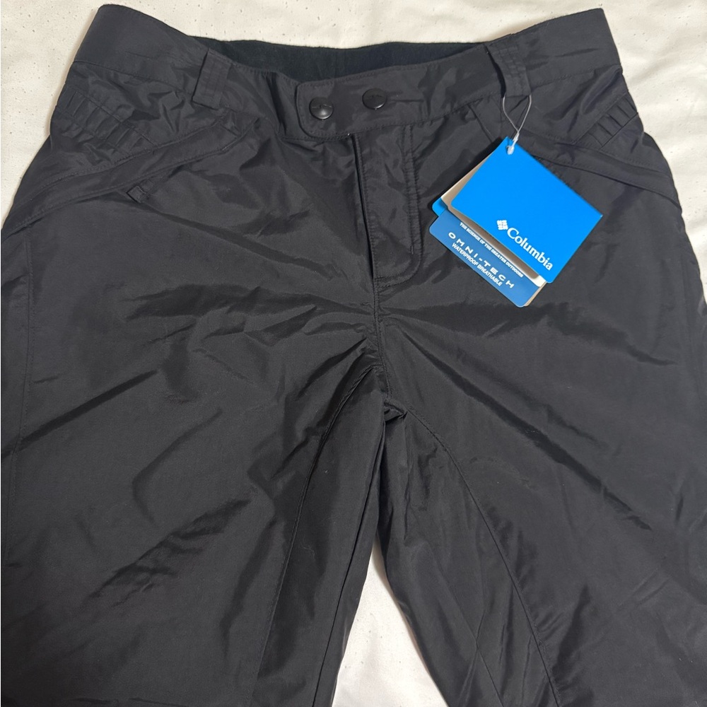 Columbia Women's Black Waterproof Omni Tech Outdoors on the Slope II Snow Pants